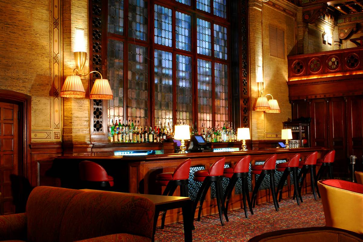 The Booking Office Bar in the St. Pancras Renaissance Hotel, London