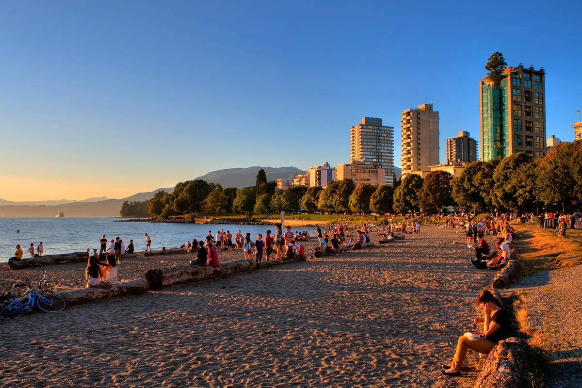 English Bay Beach, Vancouver RueBaRue